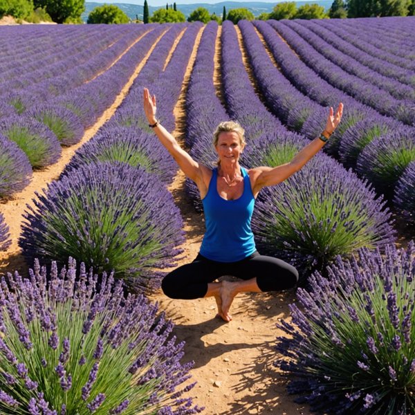 Peut-on trouver une location de vacances en Provence avec des cours de yoga et des randonnées dans les champs de lavande?